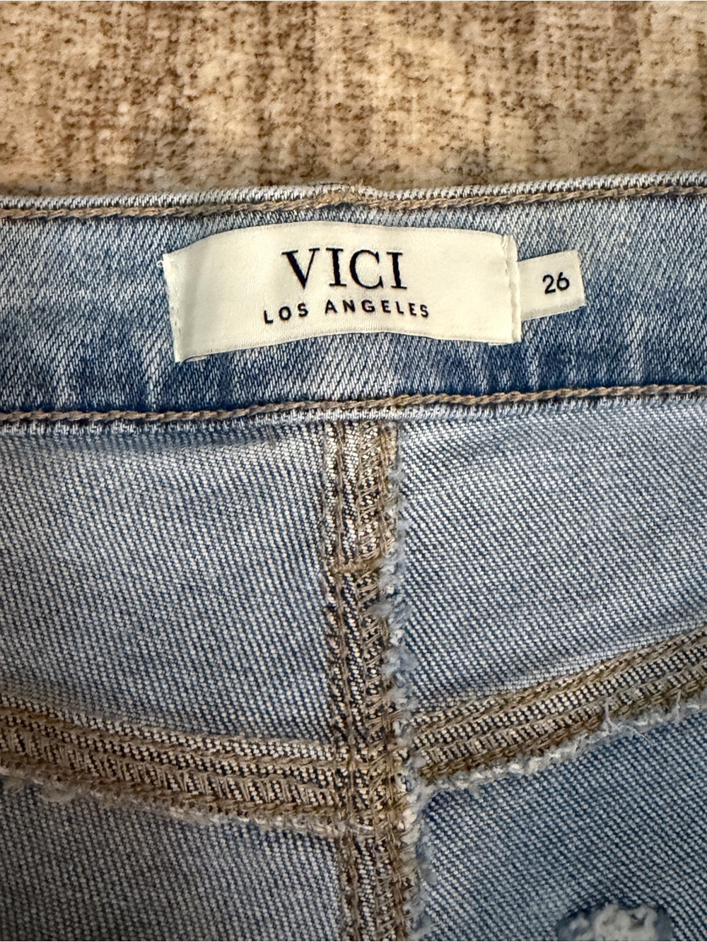 VICI Icon Super Stretch High Rise Straight Jeans NWOT Size 26 - Picture 6 of 7